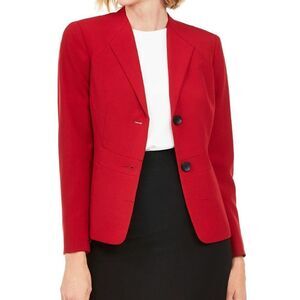Le Suit Wing-Lapel Blazer size 16 in Red - NEW